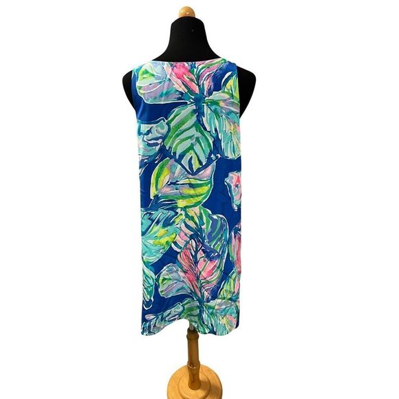 Lilly Pulitzer JACKIE 100% Silk Shift Dress CASA DEL SOL Small Rare - Picture 7 of 7